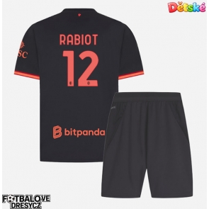 AC Milan Adrien Rabiot #12 Dětské Alternativní dres komplet 2026-27 Krátký Rukáv (+ trenýrky)